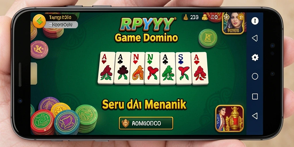 Screenshot gameplay menarik dari RPYYY yang menunjukkan aksi Domino.